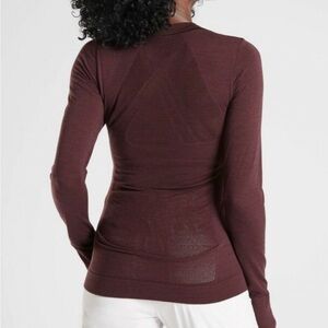Athleta Long Sleeve Burgundy Sweater